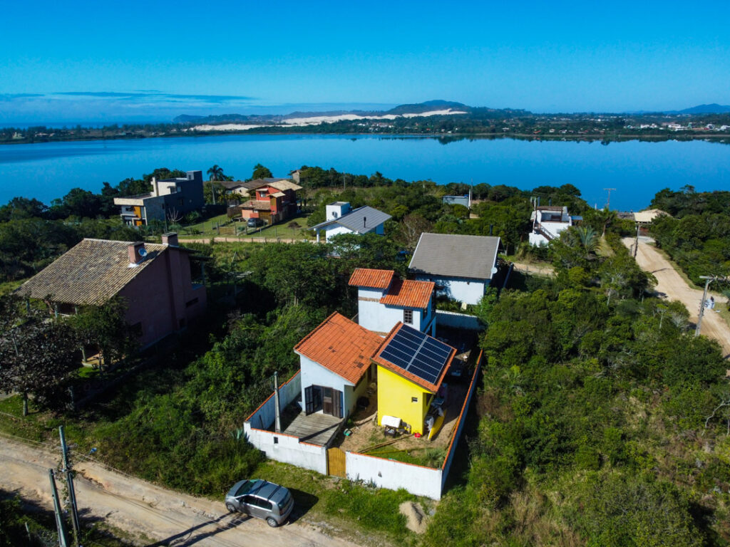 Litoral do sul do Brasil, pousada vista do mar